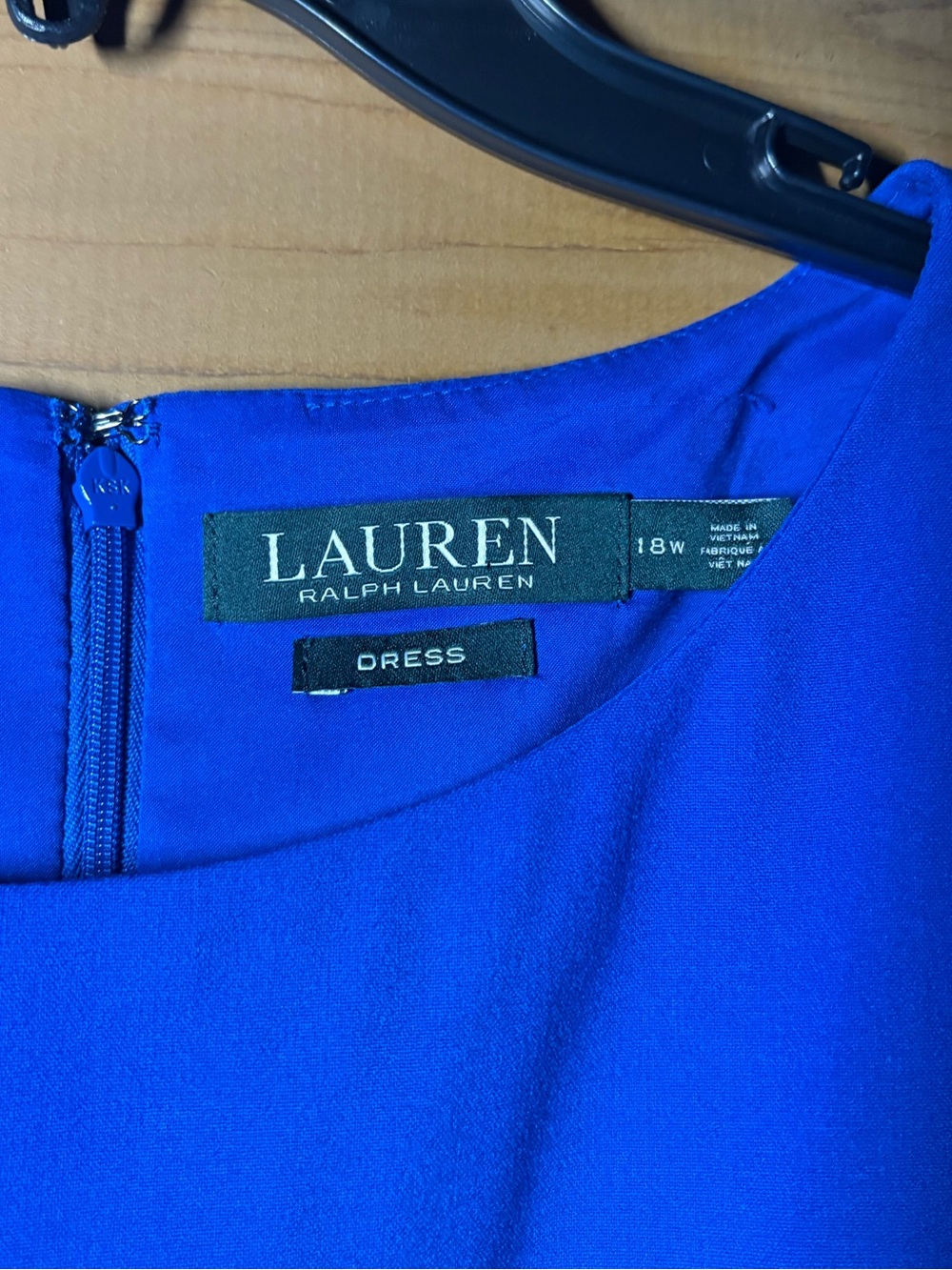 Lauren Ralph Lauren Blue & Green Dress- Colorblock- NWT- Size 18W - Picture 4 of 9